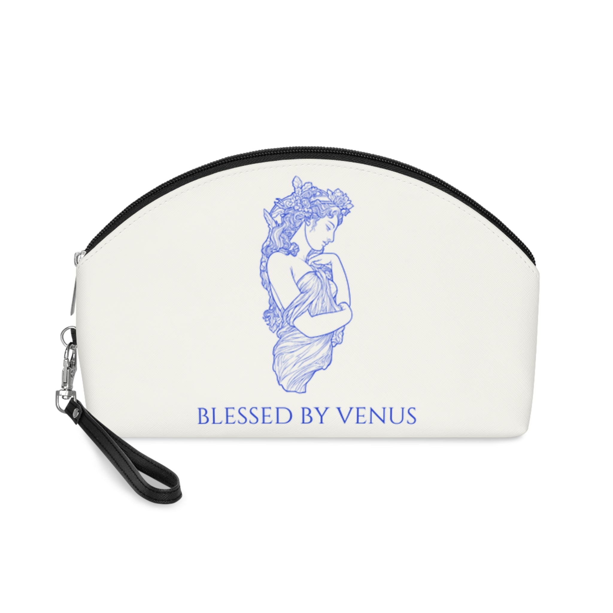 Blessed by Venus Makeup Bag – Elegant Goddess Cosmetic Pouch