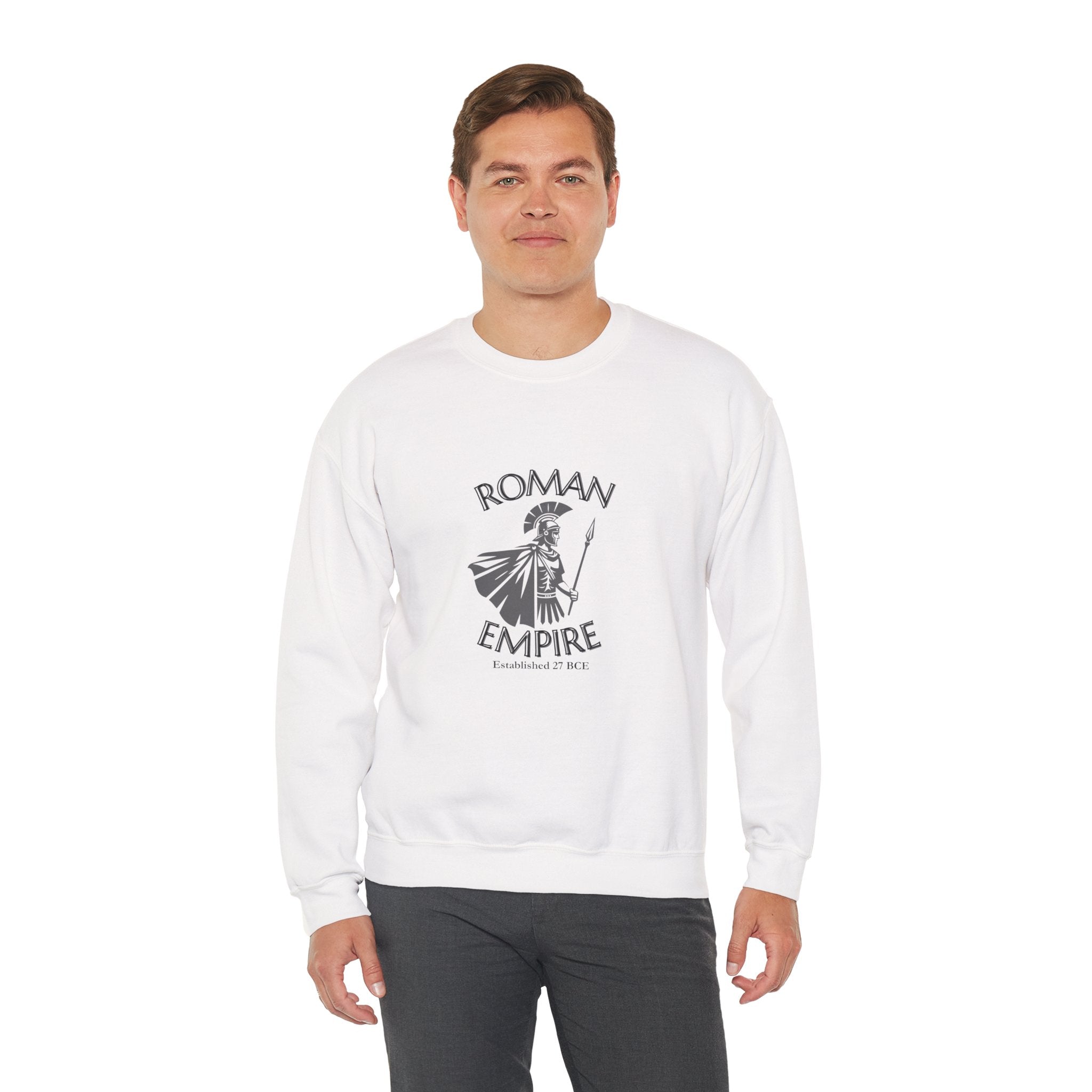 Roman Empire Graphic Sweatshirt — Vintage Gladiator Crewneck